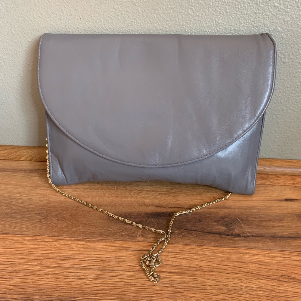 Gray Vintage Crossbody Bag